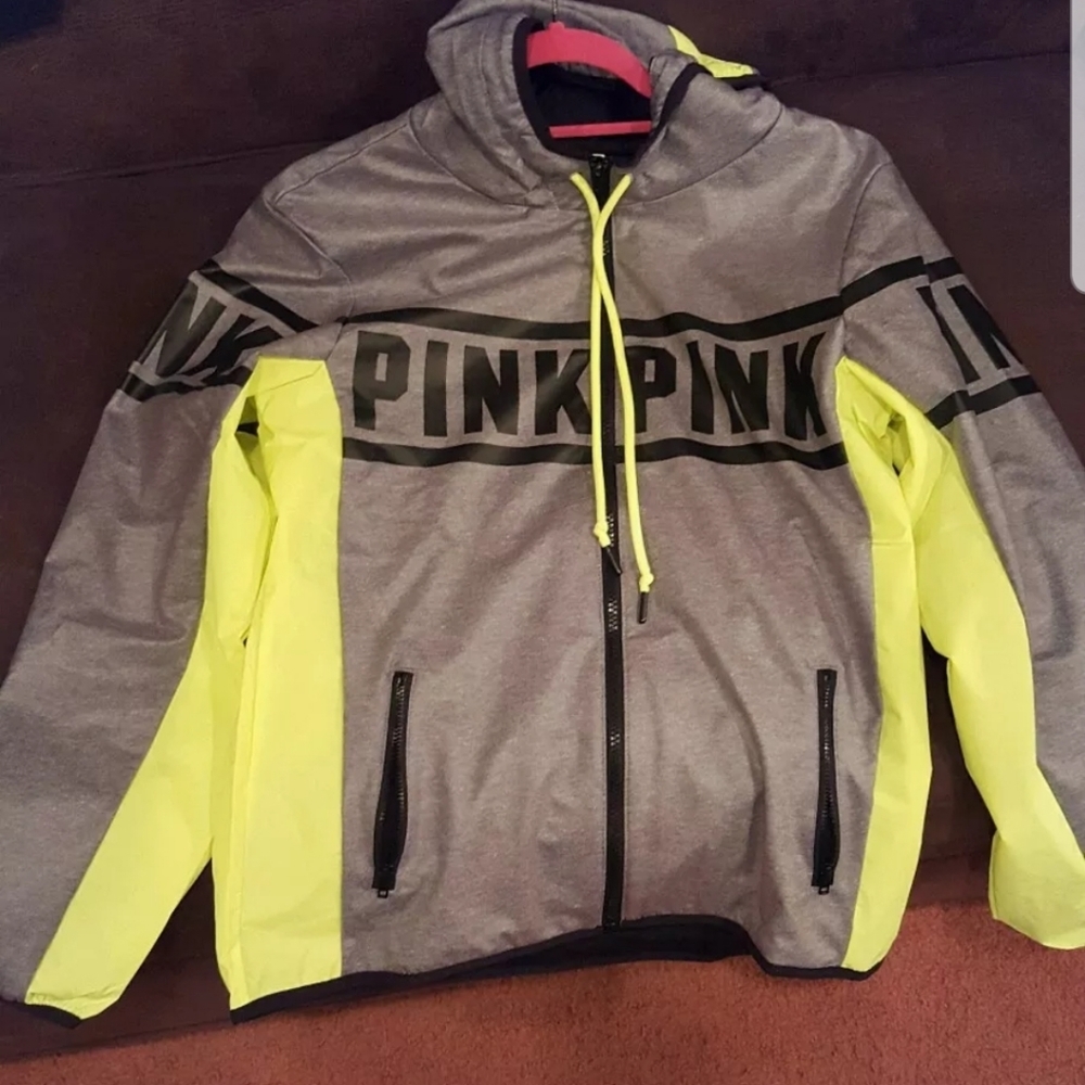 NEW Victoria Secret pink.. Neon jacket.. Size XS/S